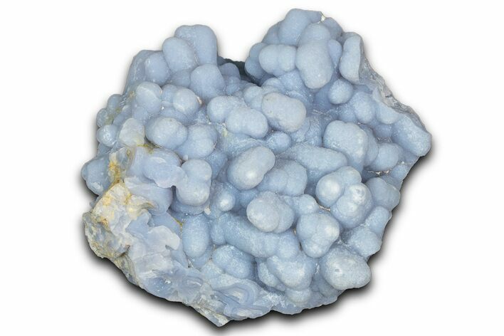 Botryoidal Blue Chalcedony Pseudomorph After Anhydrite - Peru #350759